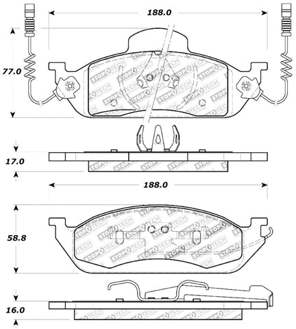 StopTech Performance Brake Pads - 309.07600