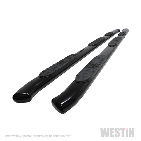 Westin 2020 Chevy Silverado 2500/3500 Double Cab (8ft Bed) PRO TRAXX 5 Oval W2W Nerf Bars - Black - 21-534755