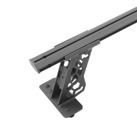 Go Rhino 15-22 Ford F-150 / 07-21 Toy. Tundra XRS Cross Bars Kit - Tex Blk (Attch Tonneau Cvr T-Trk) - 5935015T