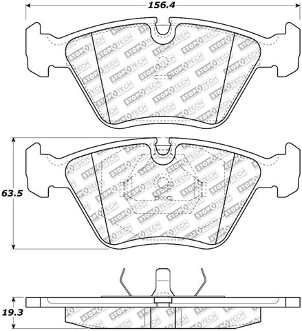 StopTech Street Select Brake Pads - Front/Rear - 305.03940