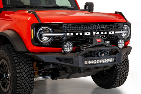 Addictive Desert Designs 2021+ Ford Bronco Rock Fighter Front Bumper - Hammer Black - F230181060103