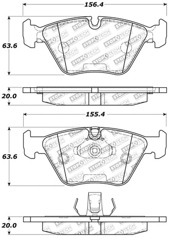 StopTech Performance 04-09 BMW X3 (E38) / 06-09 Z4 3.0Si (E86) / 00-07 330 Series Front Brake Pads - 309.09460