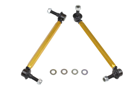 Whiteline 05+ Mustang Coupe 8cyl (Inc Shelby GT/ GT500) Front Swaybar Link Kit H/Duty Adj Steel Ball - KLC169