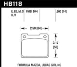 Hawk 1979 Volvo 262 DTC-50 Race Rear Brake Pads - HB118V.560