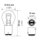 Hella Bulb 1034 12V 23/8W BAY15D S8 - 1034