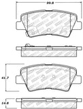 StopTech Street Select Brake Pads w/Hardware - Rear - 305.15940