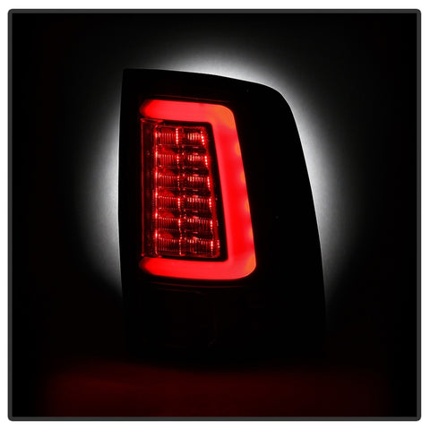 Spyder Dodge Ram 09-18 LED Tail Lights - All Black ALT-YD-DRAM09V2-LED-BKV2 (Incandescent Only) - 5085917