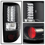 Spyder Ford F150 Styleside 04-08 (Not Fit Heritage & SVT)LED Tail Lights Black ALT-YD-FF15004-LED-BK - 5003249