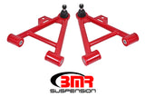 BMR 79-93 Fox Mustang Lower Non-Adj. A-Arms (Coilover Only) w/ STD. Ball Joint (Poly) - Red - AA035R