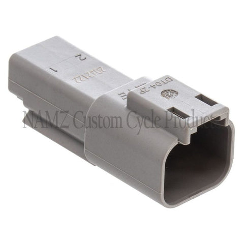 NAMZ Deutsch DT Series 2-Wire Receptacle & Wedgelock - Gray (HD 72122-94GY) - DR-2G