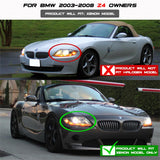 Spyder BMW Z4 03-08 Projector Headlights Xenon/HID Model Only - LED Halo Black PRO-YD-BMWZ403-HID-BK - 5029676