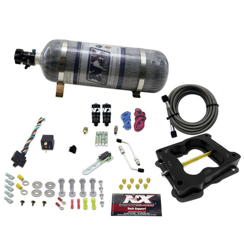 Nitrous Express Q-Jet/Holley Spread Bore Hitman Plus Nitrous Kit w/Composite Bottle - 40081-12