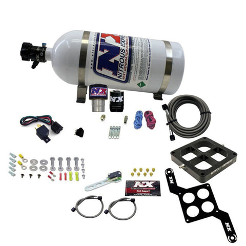 Nitrous Express Single Entry Crossbar RNC .178 4500 Flange Nitrous Kit (250-650HP) w/10lb Bottle - 63970-10