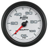 Autometer Phantom II 2-5/8in 100 PSI Mechanical Oil Pressure Gauge - 7821