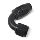 Russell Performance -12 AN Black 120 Degree Full Flow Swivel Hose End - 613435