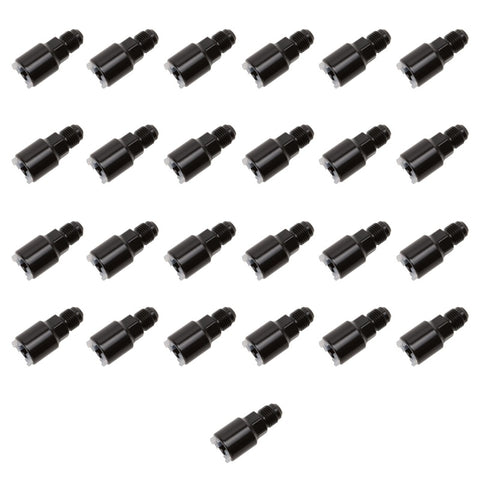 Russell Performance -6 AN male to 3/8in SAE quick-disconnect female (Black 25pc) - 640857