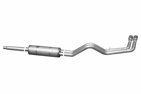 Gibson 87-92 Ford F-150 Custom 4.9L 2.5in Cat-Back Dual Sport Exhaust - Aluminized - 9800
