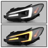 Spyder Subaru Impreza WRX 15-20 Halogen Model Projector Headlights - Black PRO-YD-SWRX15SI-SBSEQ-BK - 5088086