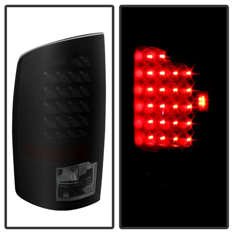 Xtune Dodge Ram 02-06 1500 / Ram 2500/3500 03-06 LED Tail Light Black Smoke ALT-JH-DR02-LED-BKSM - 5077509