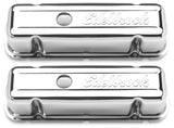 Edelbrock Valve Cover Signature Series Buick 1977 and Later 3 8L and 4 1L V6 Chrome - 4486