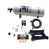 Nitrous Express 4150 Hitman 4-BBL Nitrous Kit (100-200HP) w/15lb Bottle - 40040-15