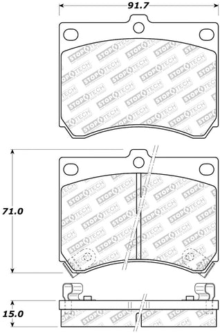 StopTech Street Select Brake Pads - Front/Rear - 305.04730