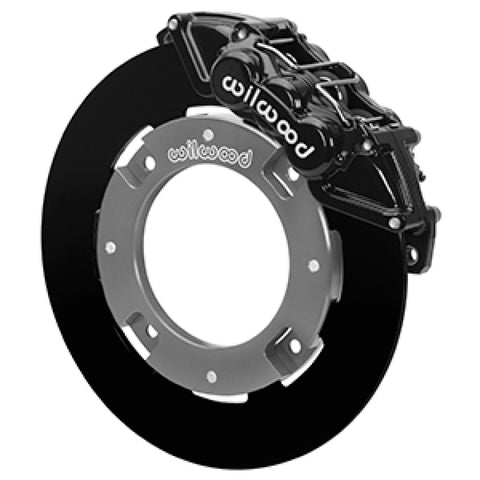 Wilwood 17-21 Can-Am X3RS Black 6-Piston Front Kit 11.25in - Undrilled Rotors - 140-16628