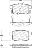 StopTech Sport Performance 11-17 Honda Accord Rear Brake Pads - 309.14510