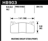 Hawk 2020 Ford Mustang 5.2L Shelby GT350 Front ER-1 Brake Pads - HB903D.604