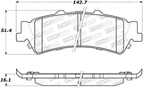 StopTech Sport Brake Pads w/Shims and Hardware - Rear - 309.07921