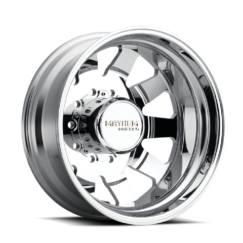 Mayhem 8181 Challenger Dually 22x8.25 / 10x225 BP / 169mm Offset / 170.1mm Hub Polished Wheel - 8181-22820P