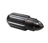 NRG 500 Series M12 X 1.5 Bullet Shape Steel Lug Nut Set - 21 Pc w/Lock Key - Black - LN-LS500BK-21