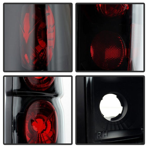 Spyder Nissan Hardbody 86-97 Euro Style Tail Lights Black Smoke ALT-YD-NH86-BSM - 5078216