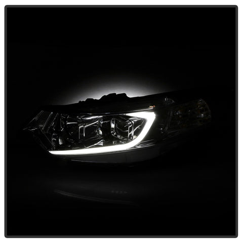 xTune 09-14 Acura TSX Projector Headlights - Light Bar DRL - Chrome (PRO-JH-ATSX09-LB-C) - 9042225