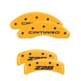 MGP 4 Caliper Covers Engraved Front Camaro Rear Z28 Yellow Finish Black Char 1997 Chevy Camaro - 14026SZ84YL