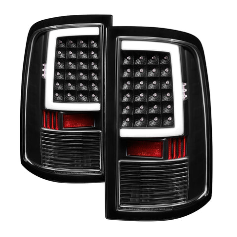 xTune 09-18 Dodge Ram 1500 (Incandescent Model) LED Tail Lights - Blk (ALT-ON-DR09-LBLED-BK) - 5082206