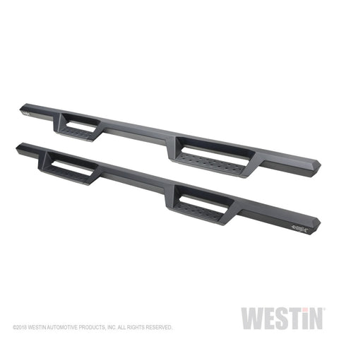 Westin 2019 Chevrolet Silverado / GMC Sierra 1500 Crew Cab Drop Nerf Step Bars - Textured Black - 56-14135