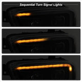 xTune Toyota Tacoma 16-18 DRL Light Bar Projector Headlights - Black PRO-JH-TTA16-LBDRL-BK - 9039256