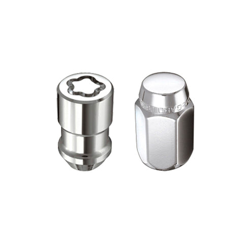 McGard 4 Lug Hex Install Kit w/Locks (Cone Seat Nut) M12X1.5 / 13/16 Hex / 1.5in. Length - Chrome - 84457