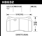 Hawk 2007-2015 Volkswagen Tourareg Base/V6/V6-Sport/TDI HPS 5.0 Performance Rear Brake Pads - HB632B.586