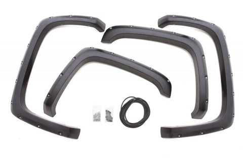 Lund 08-10 Ford F-250 RX-Rivet Style Textured Elite Series Fender Flares - Black (4 Pc.) - RX313T