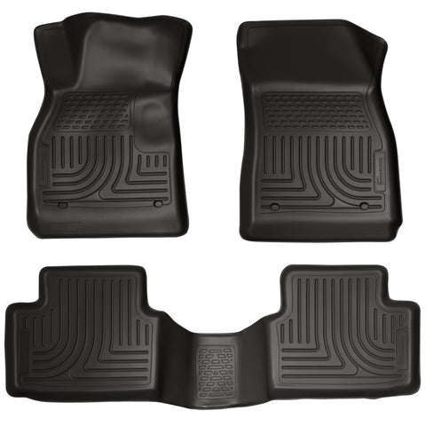 Husky Liners 13 Chevy Malibu WeatherBeater Black Front & 2nd Seat Floor Liners - 98191