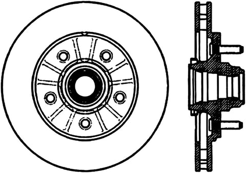 StopTech Power Slot 12/99-11/04 Ford F150 2WD Front Right Slotted CRYO Rotor - 126.65081CSR