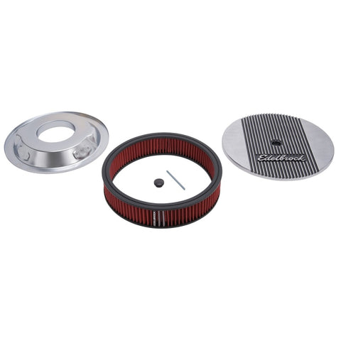 Edelbrock Air Cleaner Elite II 14In Diameter w/ 3In Element Polished - 4266