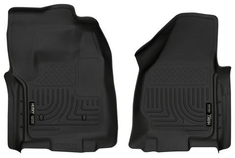 Husky Liners 2012.5 Ford SuperDuty/F-250/F-350 Regular Cab WeatherBeater Black Floor Liners - 18721