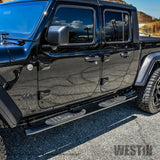 Westin 20-22 Jeep Gladiator PRO TRAXX 4 Oval Nerf Step Bars - Black - 21-24165