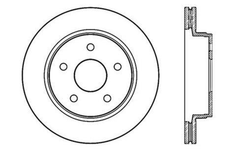 StopTech Drilled Sport Brake Rotor - 128.67053L