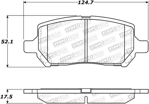 StopTech Street Brake Pads - 308.09560