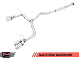 AWE Tuning Subaru WRX/STI VA/GV Sedan Track Edition Exhaust - Chrome Silver Tips (102mm) - 3020-42058