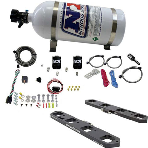 Nitrous Express Dodge/Ram 5.7L/6.1L/6.4L Hemi Direct Port Plate System w/10lb Bottle - 20958-10